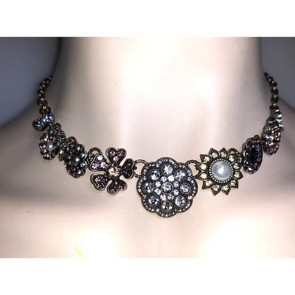CHLOE + ISABEL crystal bloom statement choker necklace - N126 - Picture 1 of 5